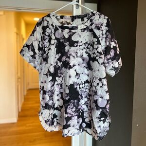 Banana Republic silk floral blouse